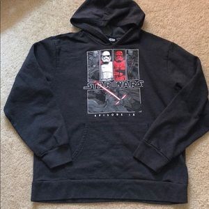 BIG BOYS - Gray Star Wars Hoodie - Size Large